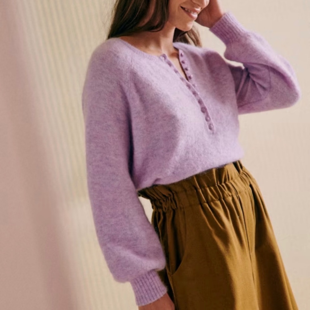 Sezane LÉON JUMPER in Lilac